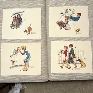 Norman Rockwell “Young Love” Prints Set/4